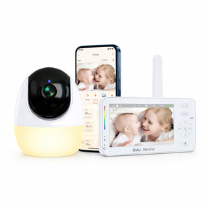 Babyphone vidéo avec écran HD 4,3 pouces