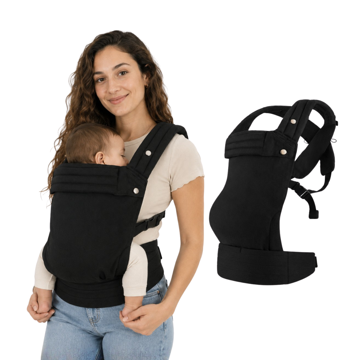 Porte-bébé noir - Doucly Onyx