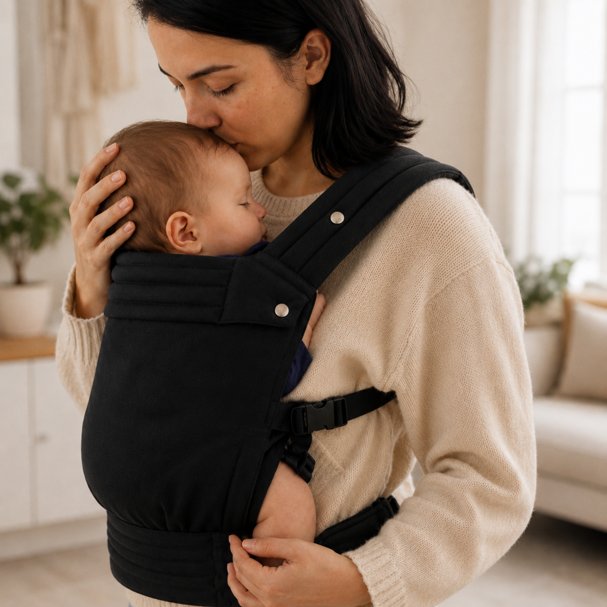 Porte-bébé noir - Doucly Onyx