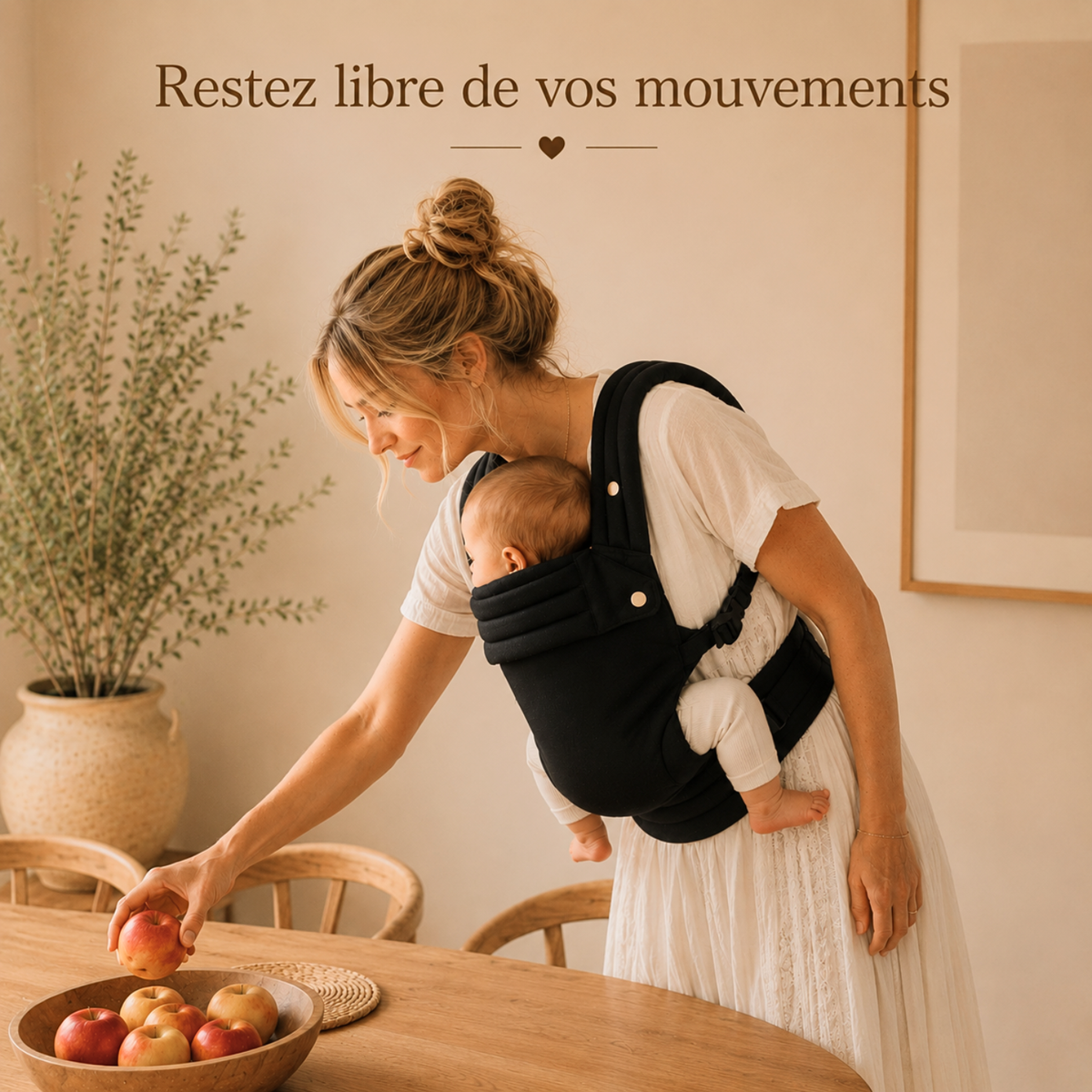 Porte-bébé noir - Doucly Onyx