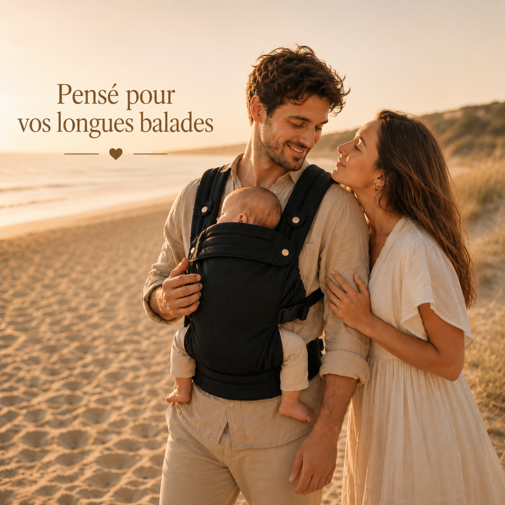 Porte-bébé noir - Doucly Onyx
