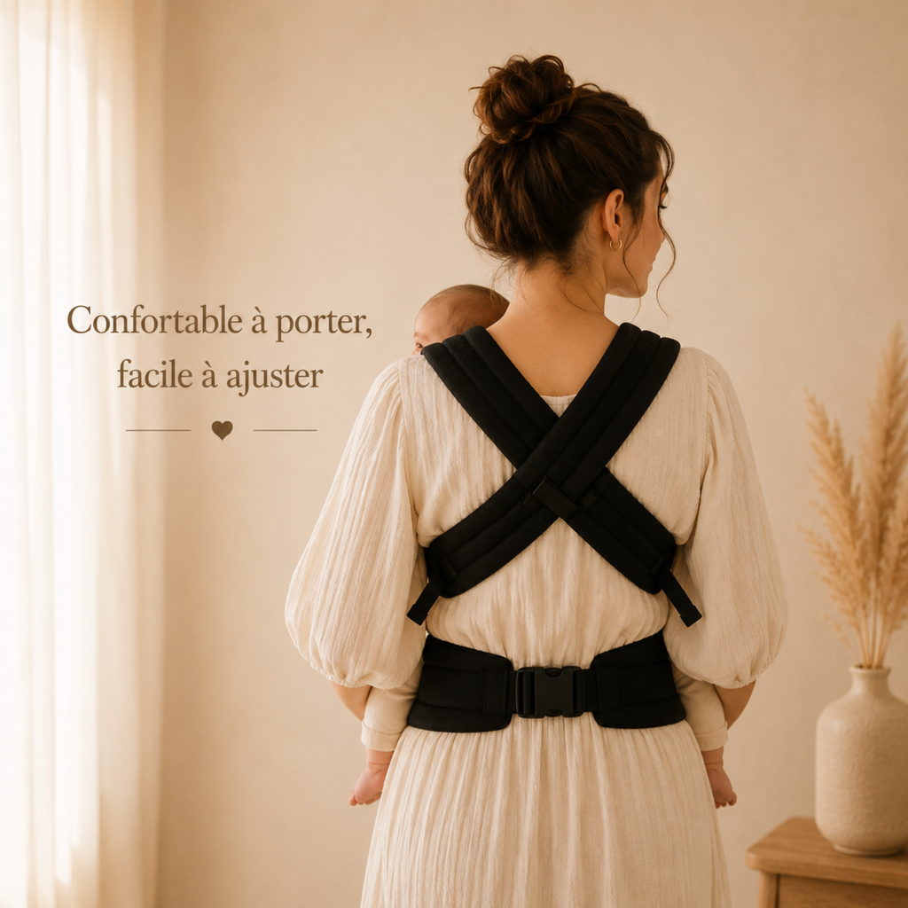 Porte-bébé noir - Doucly Onyx
