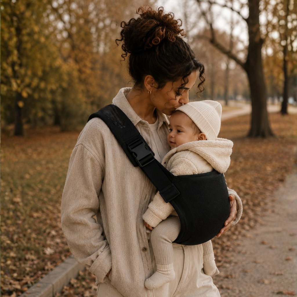 Porte-bébé noir – Doucly Eclipse